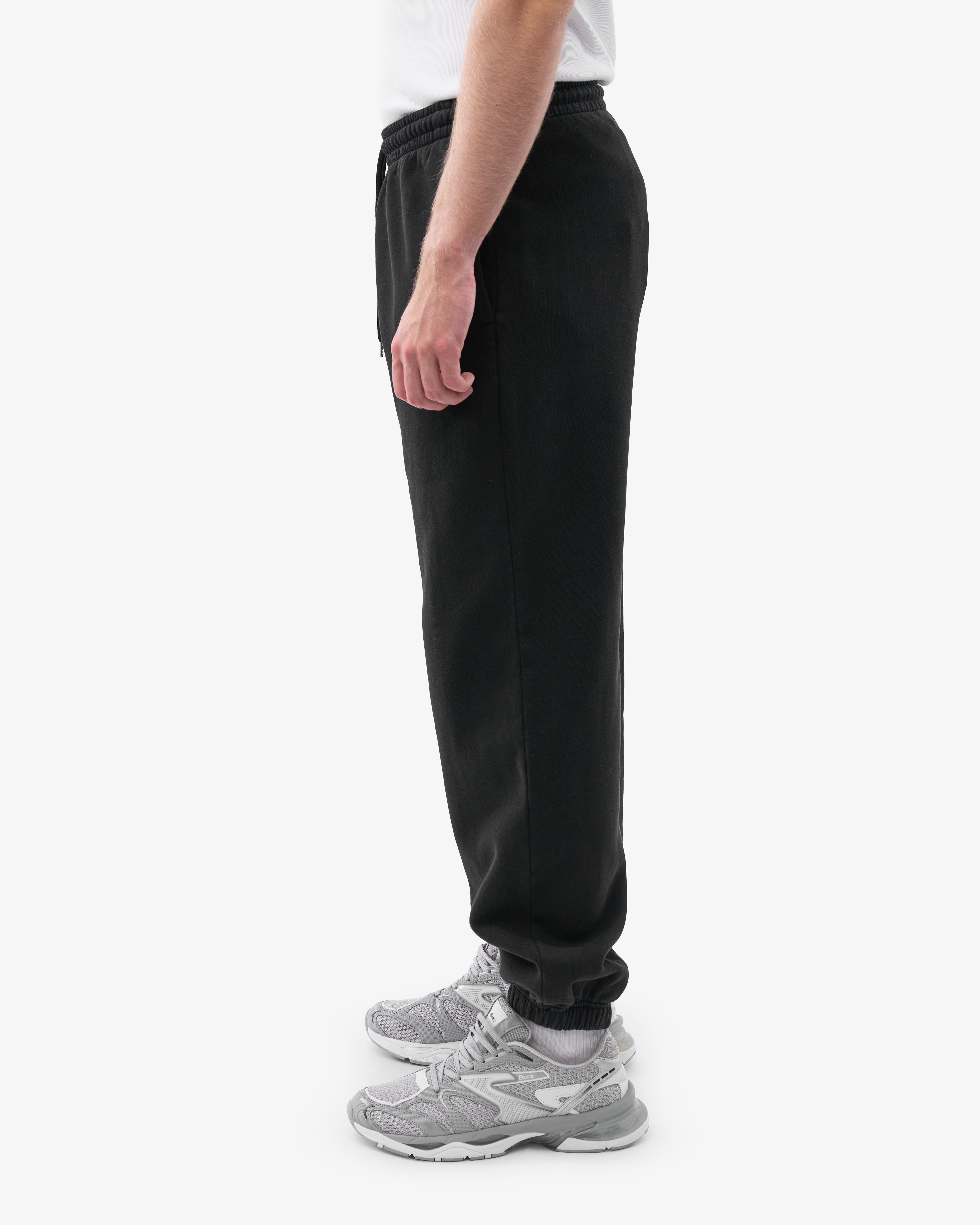 Organic Relaxed Sweatpants for Women - Soft Comfortable Lounge Pants - Deep Black - Perfect for Yoga, Home Wear & Casual Outfits