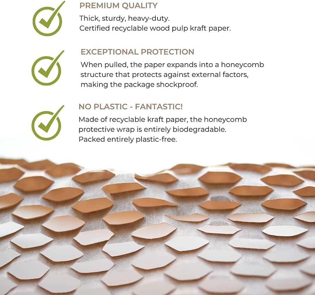 Heavy-Duty Honeycomb Packing Paper - 11.8