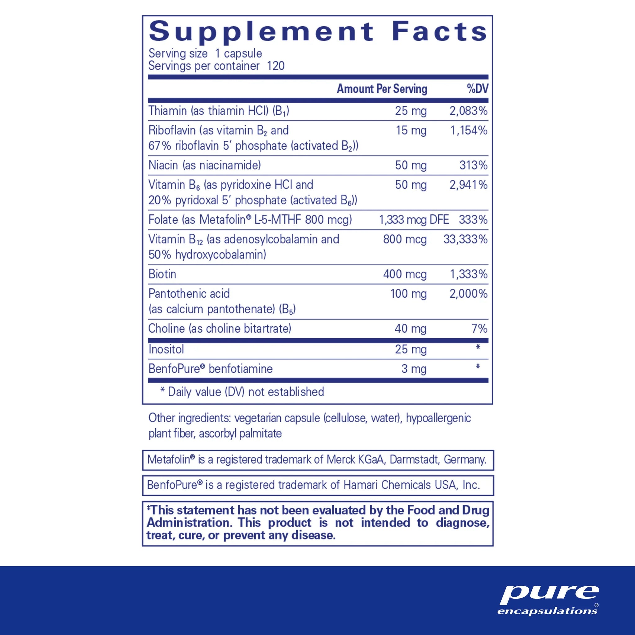 PureGenomics® B Complex Vitamins - Premium B Vitamin Supplement for Energy, Metabolism & Immune Support - Ideal for Daily Wellness & Active Lifestyles
