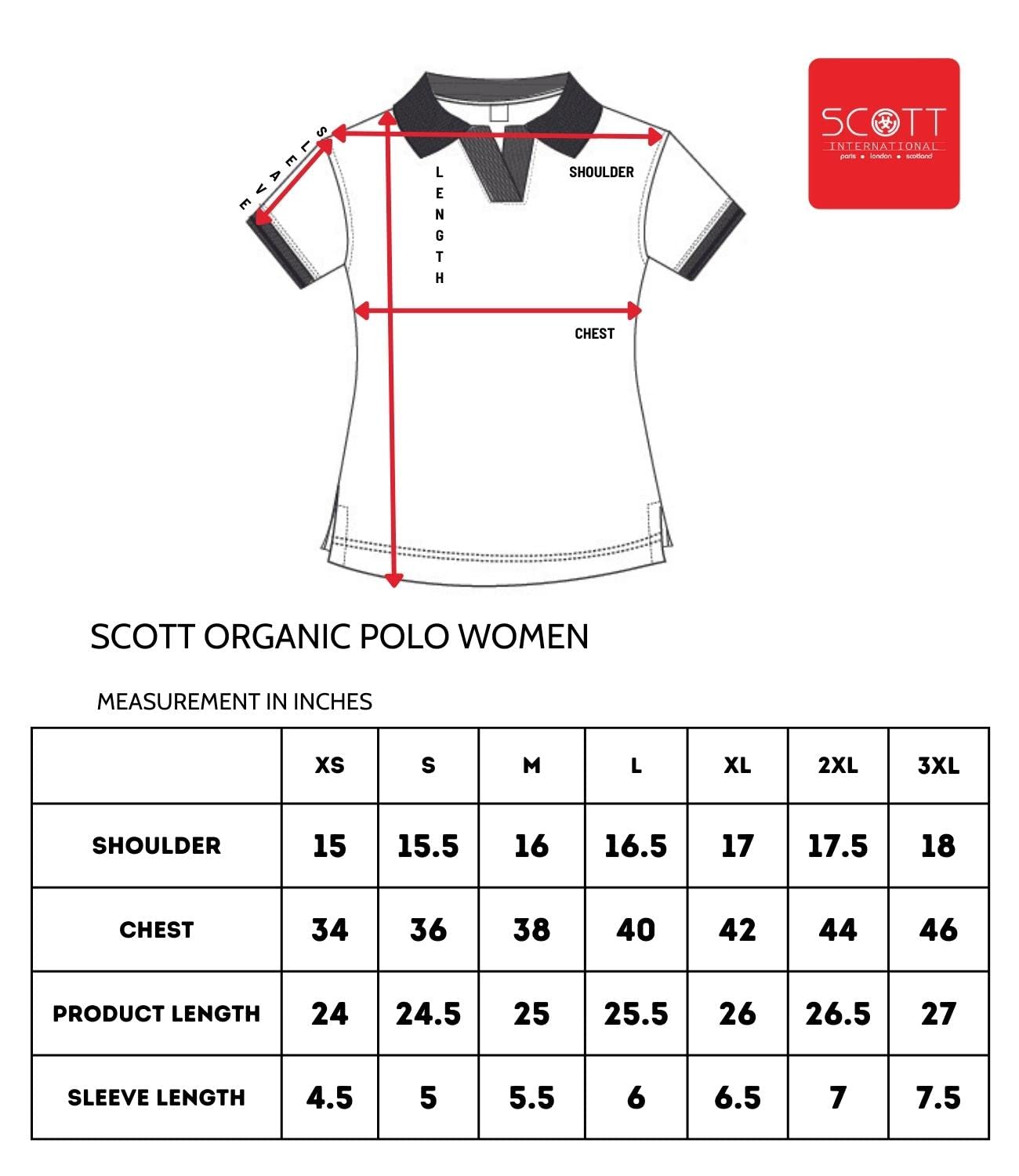 Scott International Women's 100% Organic Cotton Polo Shirt - Classic Collar, Regular Fit, Half Sleeve T-Shirt for Women | Breathable & Comfortable Casual Wear | Perfect for Office, Golf, and Everyday Outfits (White, XS)