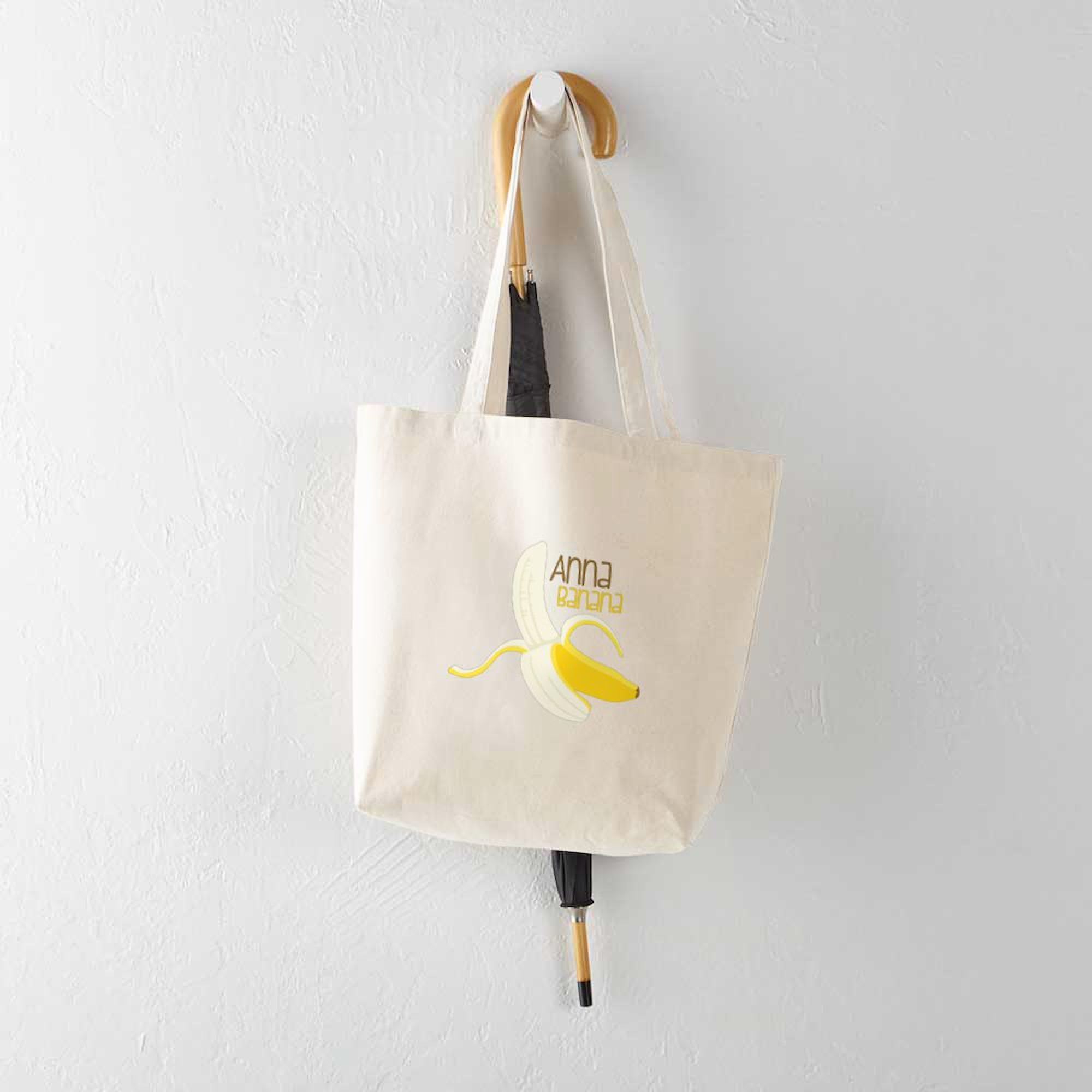 Anna Banana Natural Canvas Tote Bag - Eco-Friendly Reusable Shopping Bag for Groceries, Beach & Daily Use | CafePress