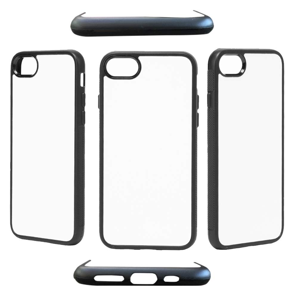 5 Pack Sublimation Blank 2D Phone Cases - Soft Rubber Protective Covers Compatible with iPhone 7/8/SE (2020) 4.7