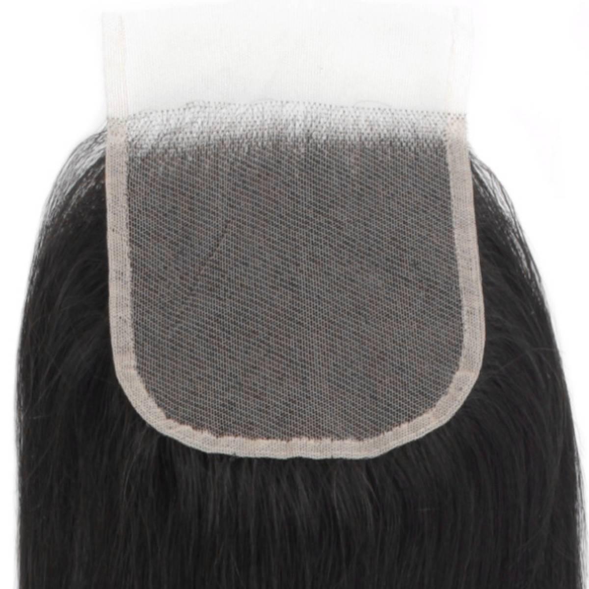 Brazilian Silky Straight 4x4 Transparent Lace Human Hair Closure - Natural Looking Hair Extension for Women | Perfect for Daily Wear, Styling & Special Occasions