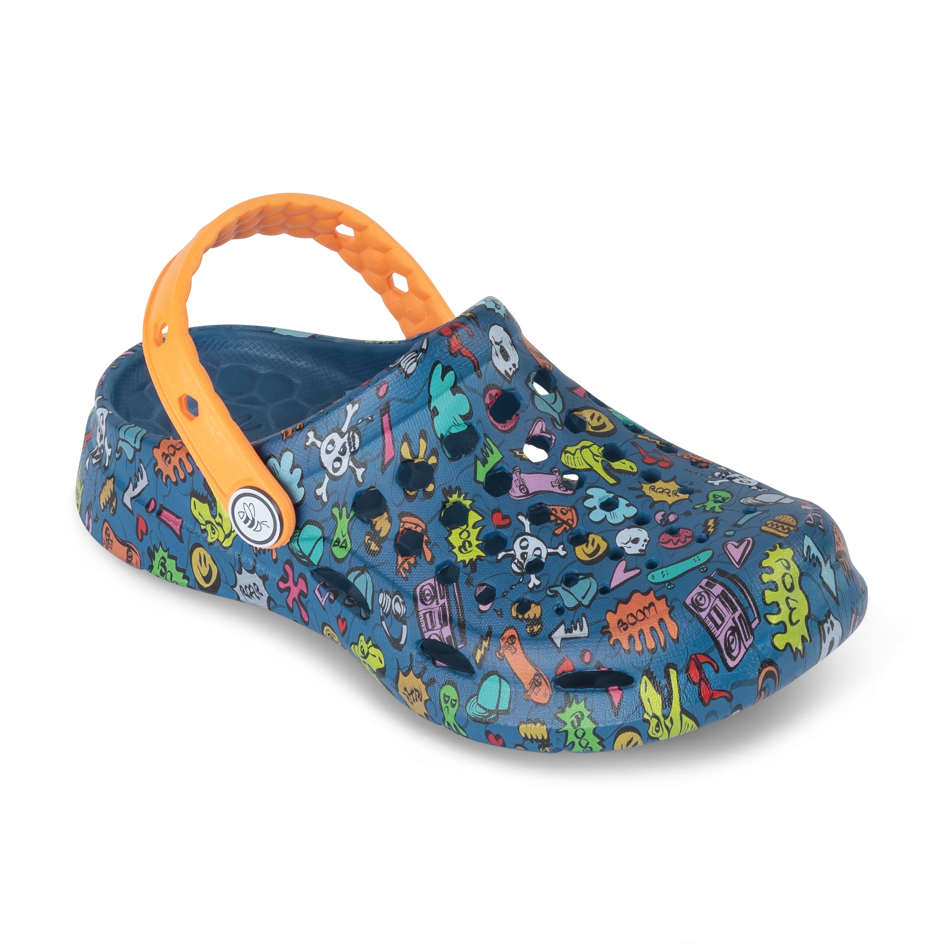 JOYBEES Active Clog Shoes for Kids with Fun Graphics - Comfortable & Durable Waterproof Sandals for Boys & Girls - Perfect for Beach, Pool, Playground & Summer Outdoor Activities