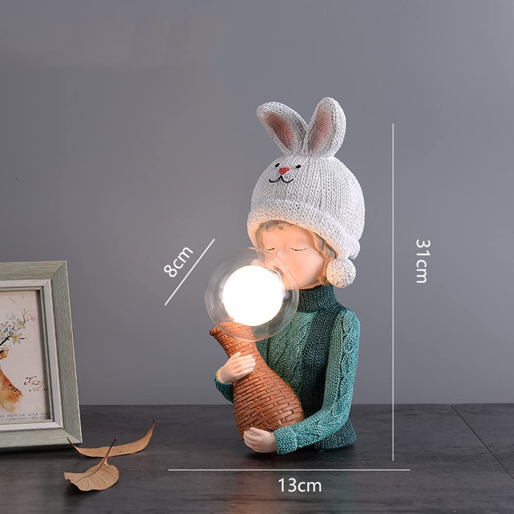 Creative Bubble Resin Table Lamp - Minimalist Desk Lamp for Girls Bedroom, Office & Nightstand - Perfect for Study, Reading & Decor