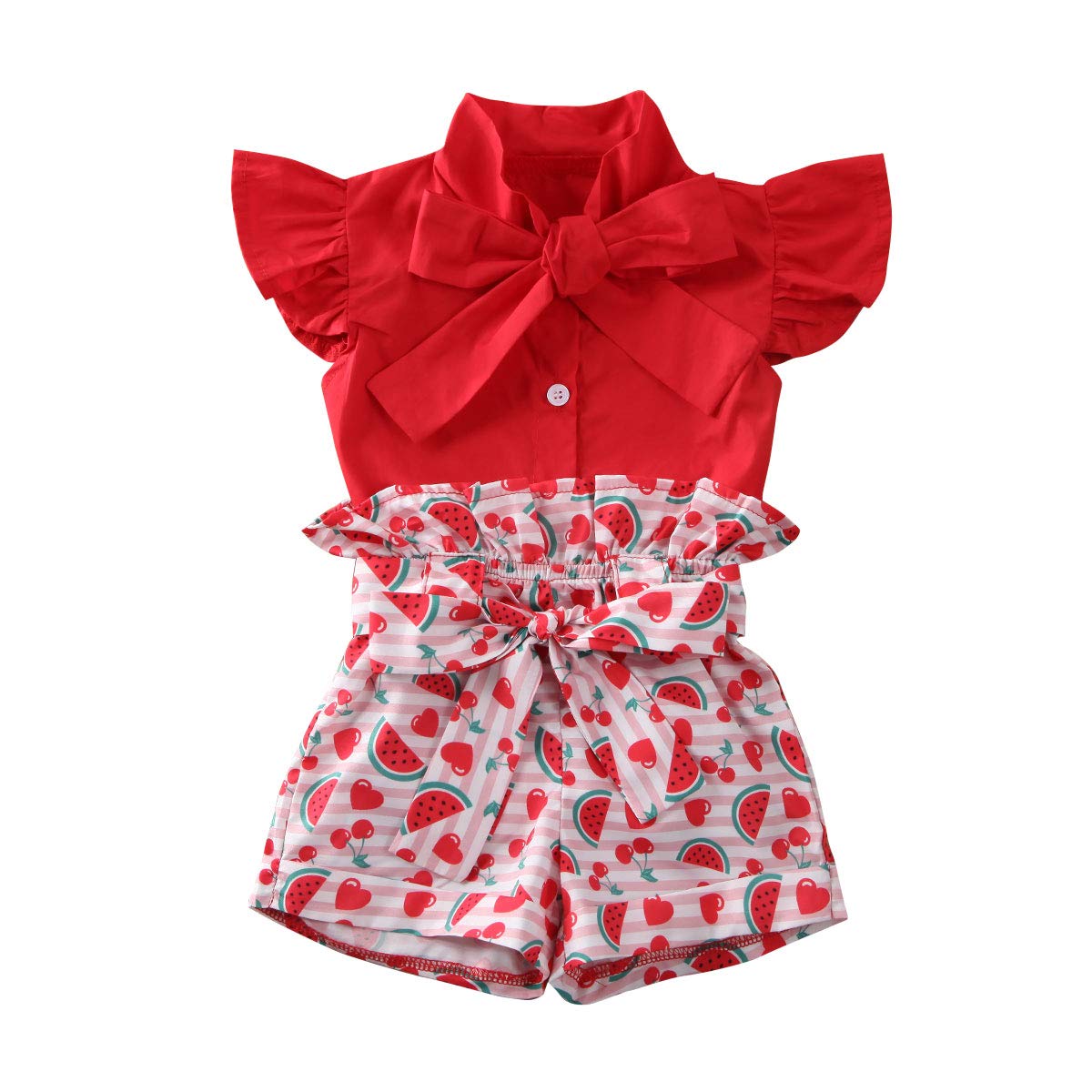 Adorable Toddler Baby Girl Plaid Sleeveless Top & Shorts Set - 2-Piece Cotton Summer Outfit for Playdates, Beach & Family Photos | Cute Casual Wear for Outdoor Activities, Park Visits & Vacation