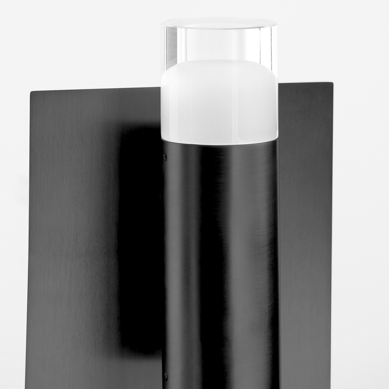 Oxygen Alarum 3 594 15 Wall Sconce Light Fixture - Black Modern LED Wall Lamp for Bedroom, Living Room & Hallway Lighting