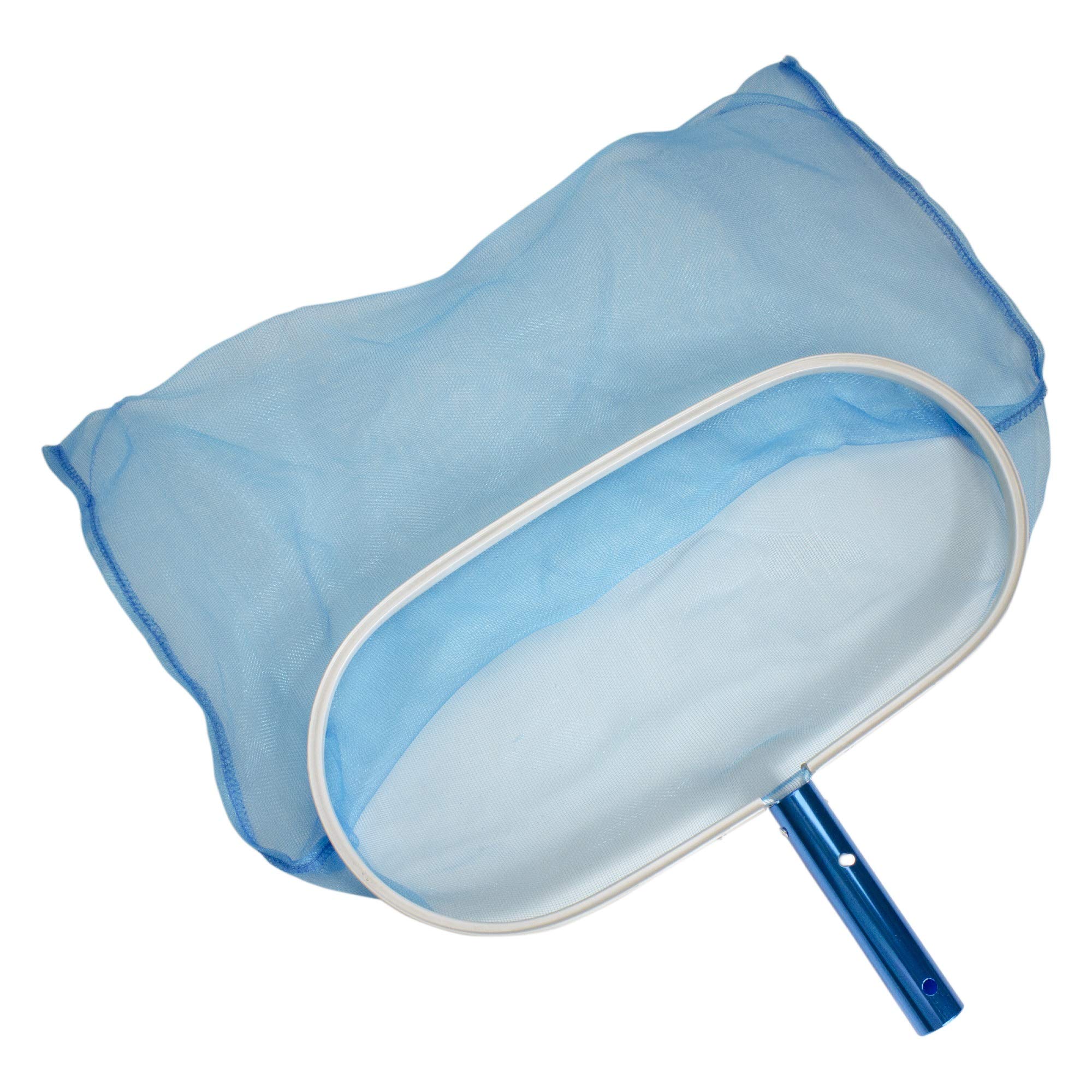 6-Piece Blue Pool Maintenance Cleaning Kit - Essential Swimming Pool Cleaning Tools for Skimming, Brushing, and Vacuuming - Perfect for Above Ground and Inground Pools