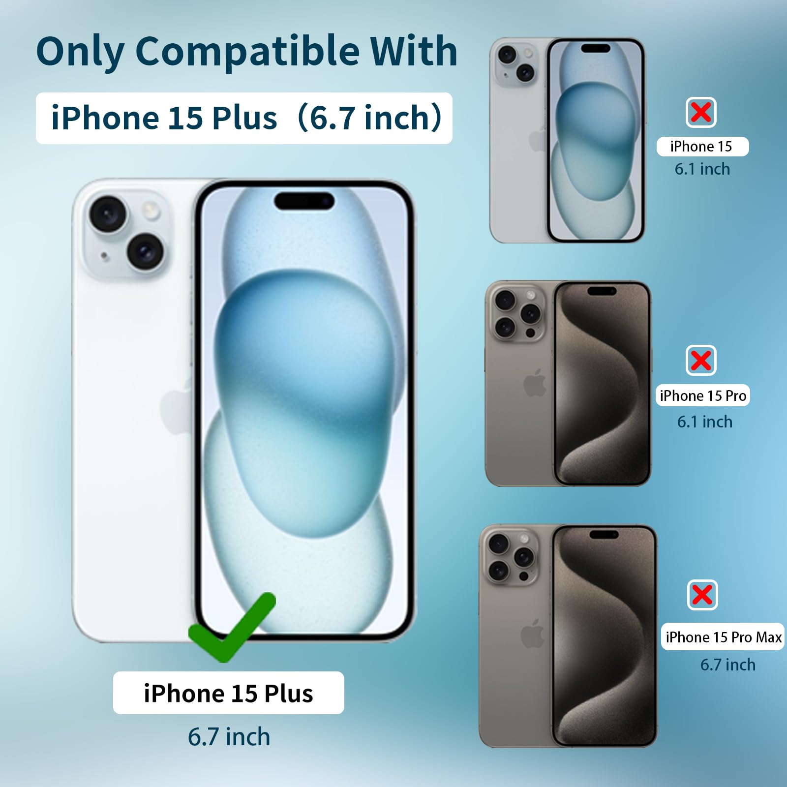 Magnetic Case for iPhone 15 Plus 6.7
