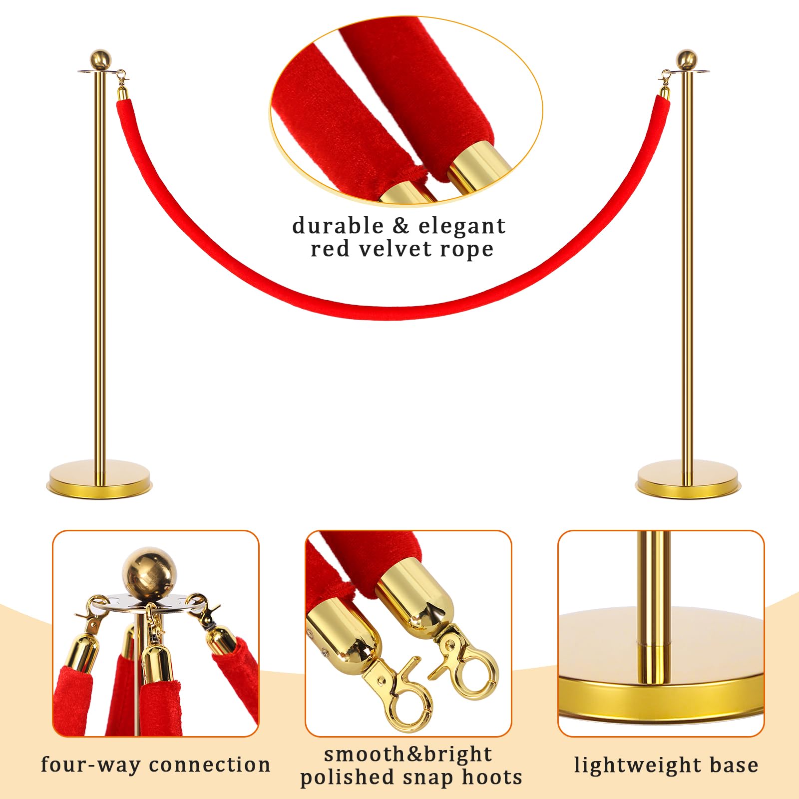 12-Piece Red Carpet Party Decorations Set - 23.6