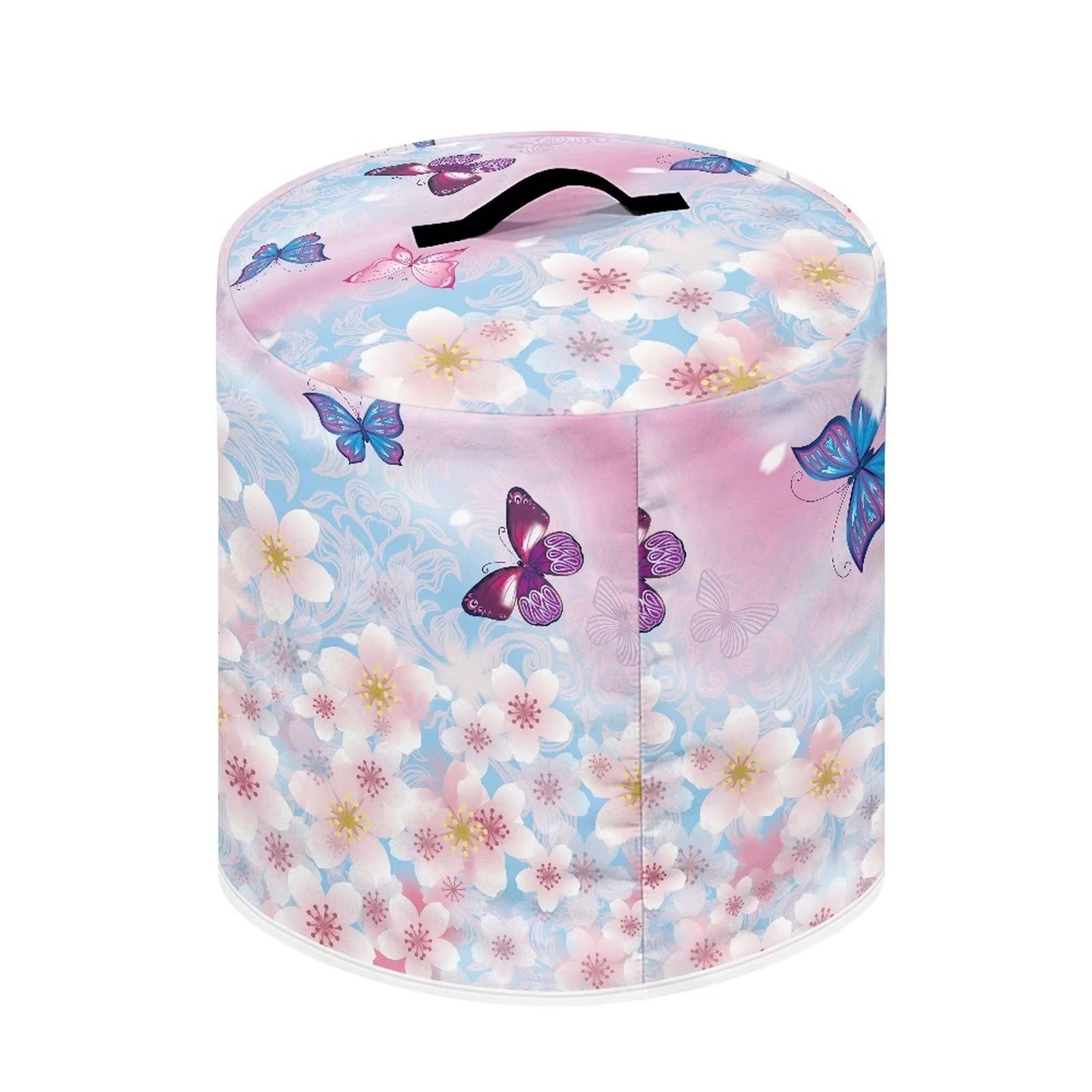 Cherry Blossom & Butterfly Print Appliance Cover - Dust Protection for 8 Quart Electric Pressure Cooker, Rice Cooker, Air Fryer & Crock Pot - Machine Washable - Perfect for Kitchen Organization & Countertop Protection