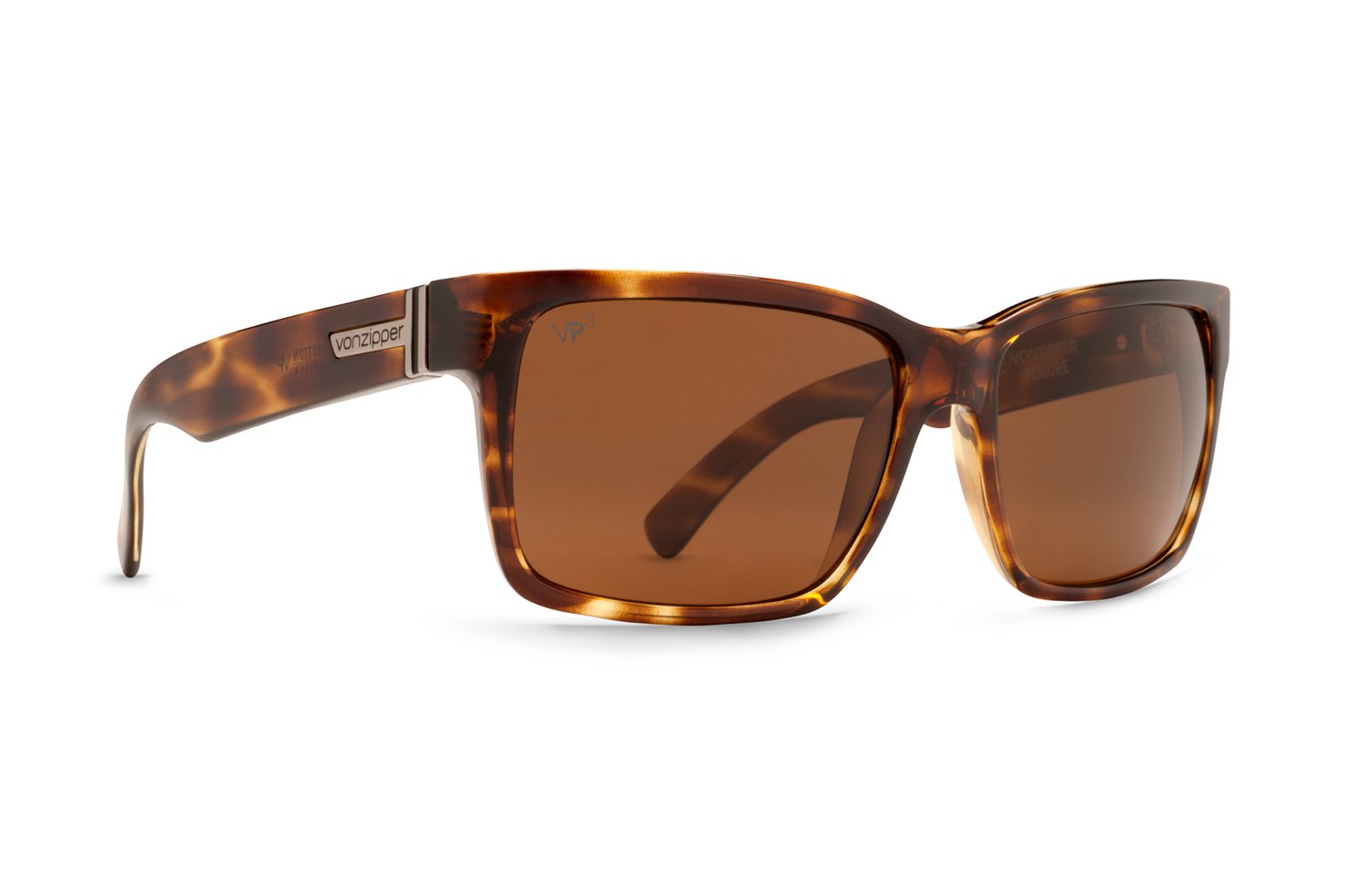 VonZipper Elmore Polarized Square Sunglasses for Men & Women - UV Protection, Stylish Square Frame - Perfect for Driving, Beach & Outdoor Activities