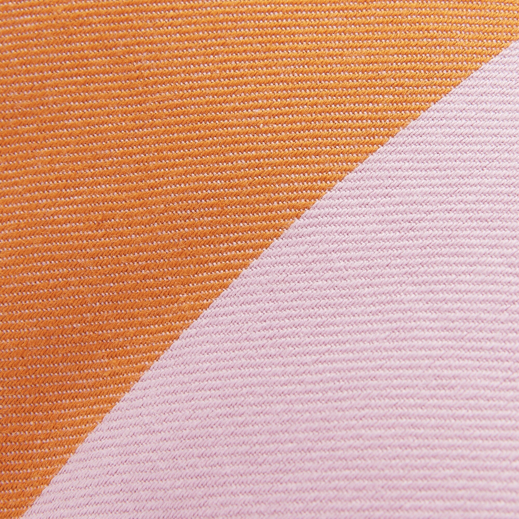 Frill Stripe Cushion Cover 18x18 Inches - Orange and Pink Decorative Pillow Case for Sofa, Bed, Living Room - Soft Cotton Square Throw Pillow Cover for Home Decor