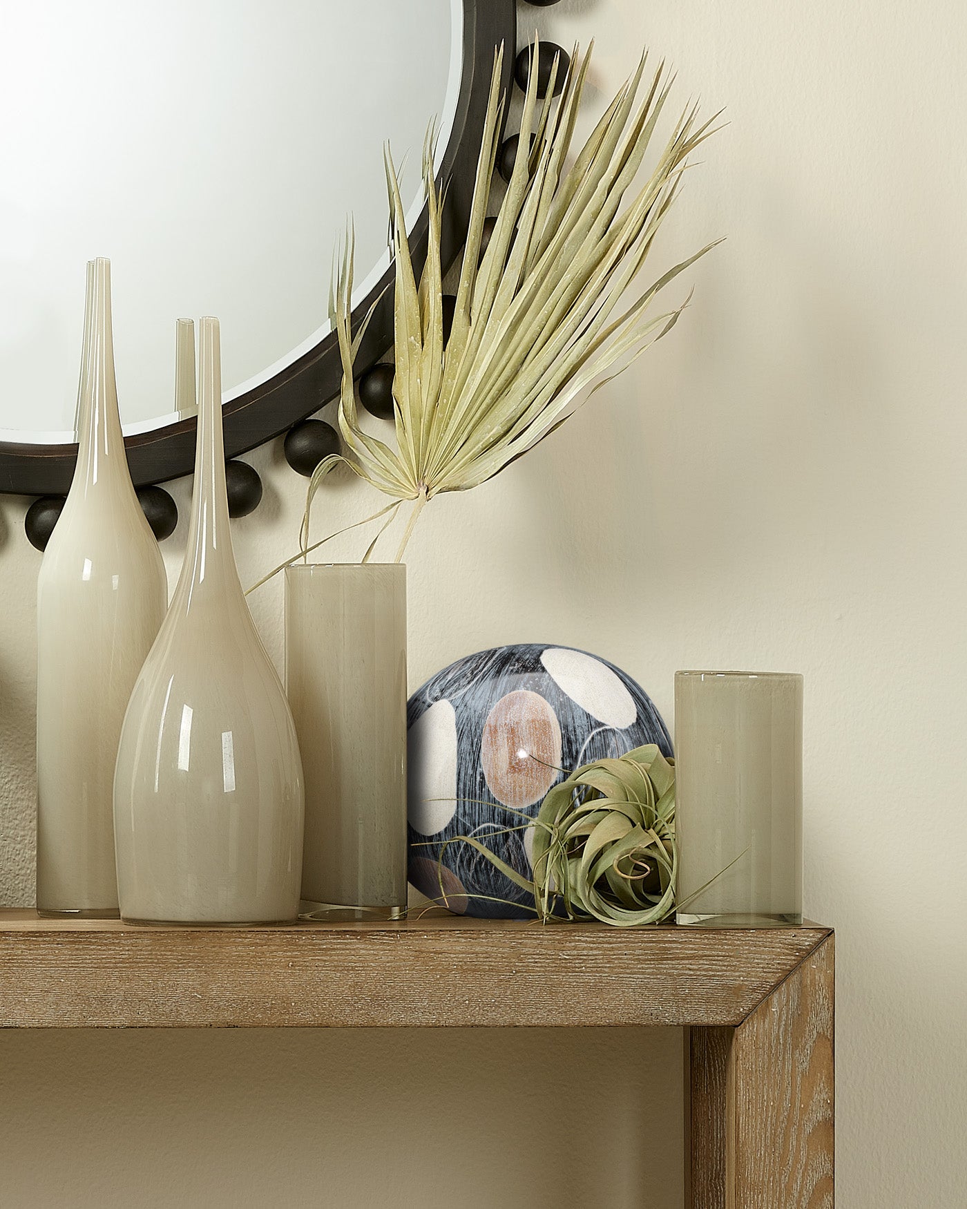 Large Hand-Painted Decorative Sphere - Perfect for Home Decor, Wedding Centerpieces & Garden Ornaments