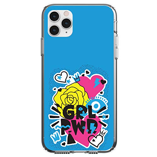 Girl Power - GRL PWR - Blue, Pink, Yellow On Clear Case