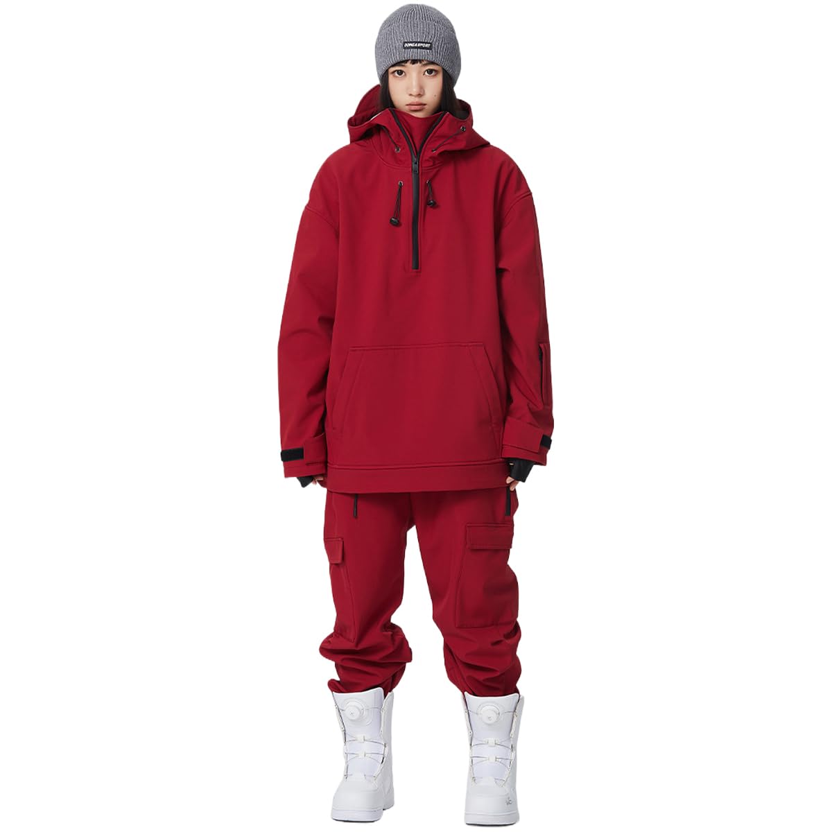 HOTIAN Women's Slim Fit Waterproof Ski Suit - Winter Snowboard Overalls Jumpsuit for Outdoor Snow Sports & Cold Weather Activities