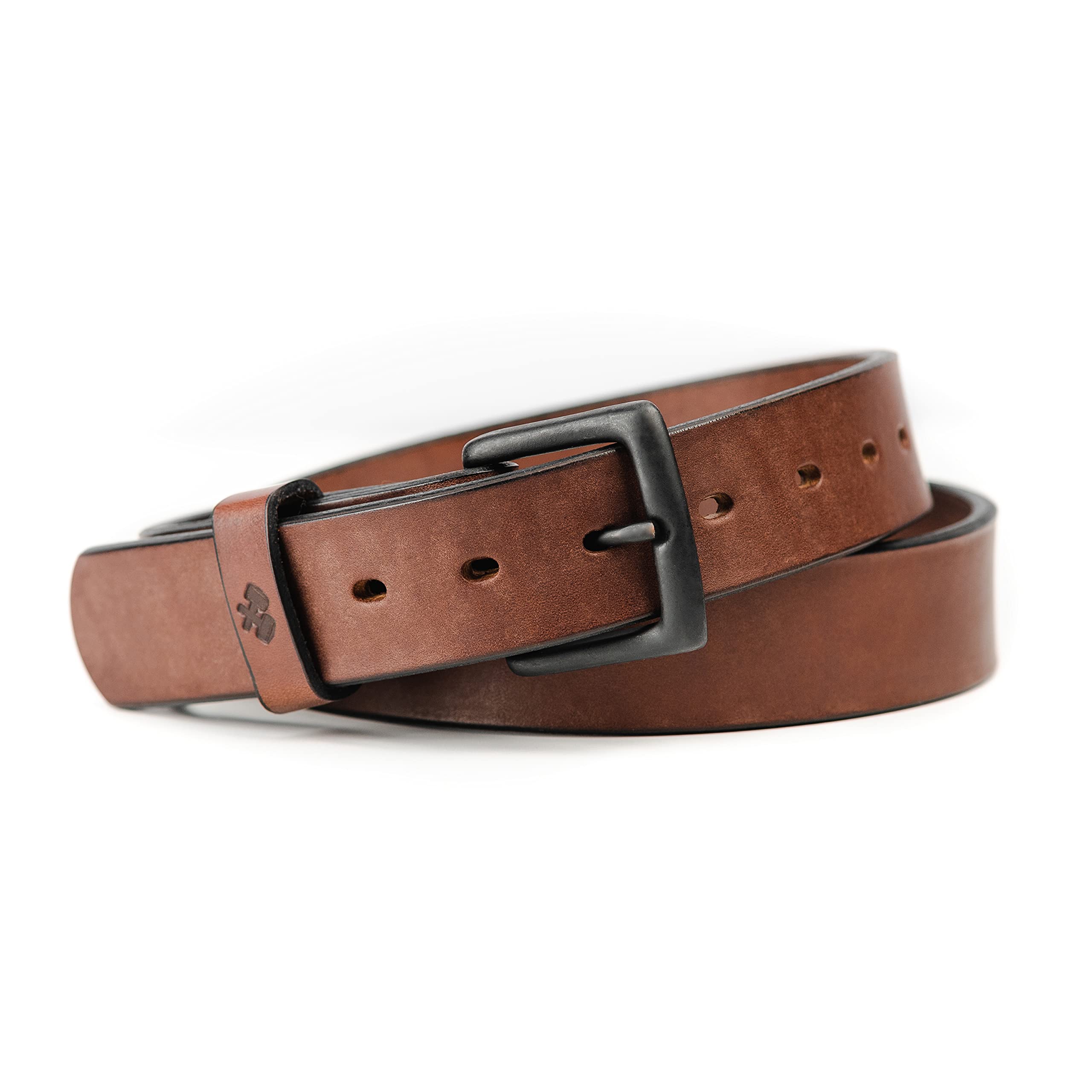 Main Street Forge All American Leather Belt for Men | Heavy Duty Work Belt | Made in USA | EDC Belt for Everyday Carry | Perfect for Construction, Hiking & Outdoor Activities
