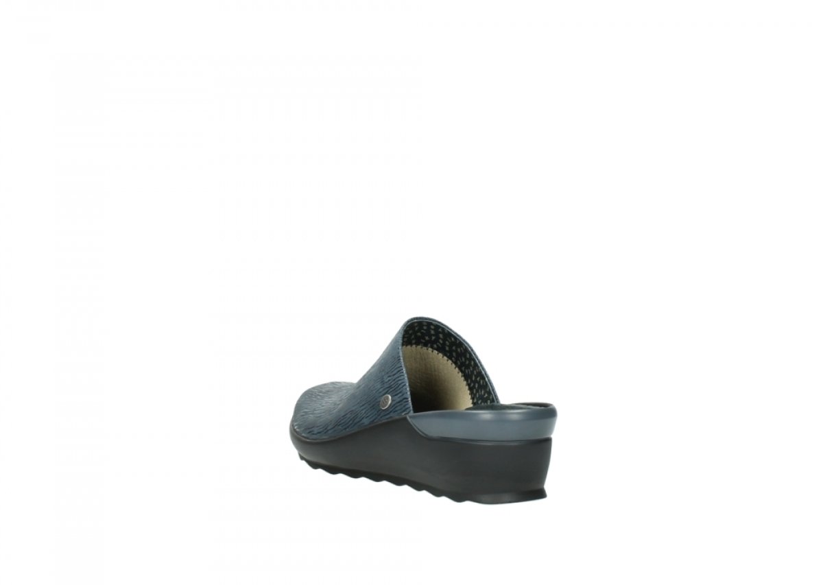 Wolky Women's Go Clog Denim Blue Slip-On Shoes Size 37 - Comfortable Casual Clogs for Walking, Gardening & Errands