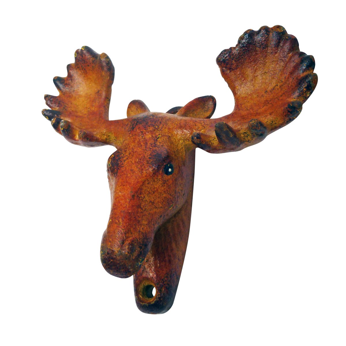 Design Toscano Moose Tracks Cast Iron Bottle Opener - Rustic Vintage Style for Beer, Soda & Home Bar Accessories - Perfect for Camping, BBQ & Man Cave Decor