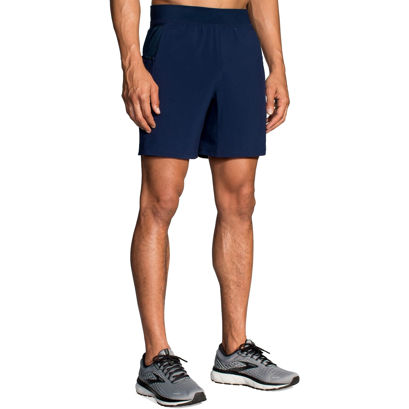 Brooks Sherpa 2-in-1 7-Inch Men's Running Shorts with Liner - Lightweight Quick-Dry Athletic Shorts for Jogging, Gym Workouts & Outdoor Sports