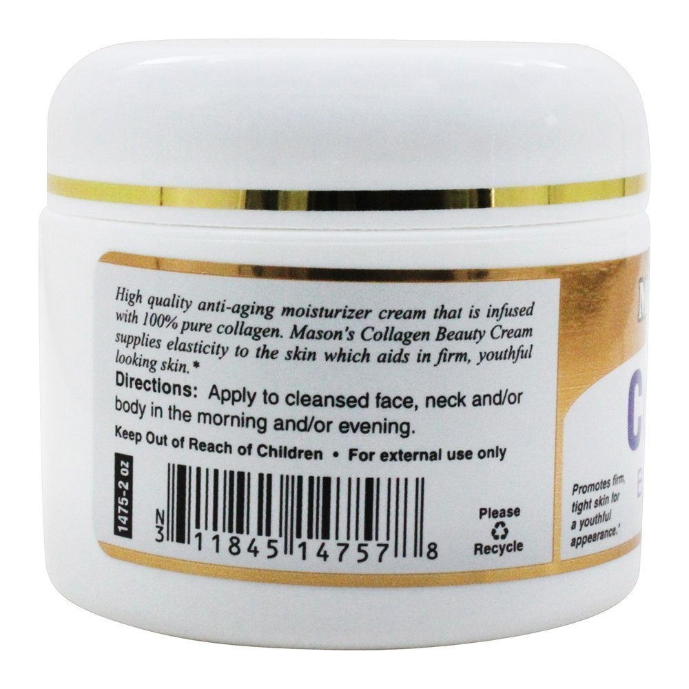 Pure Collagen Face Cream - Anti Wrinkle Facial Cream with Collagen - Rejuvenates Skin on Face & Neck - 2 oz - 100% Guaranteed - Perfect for Daily Skincare & Nighttime Anti-Aging Routine