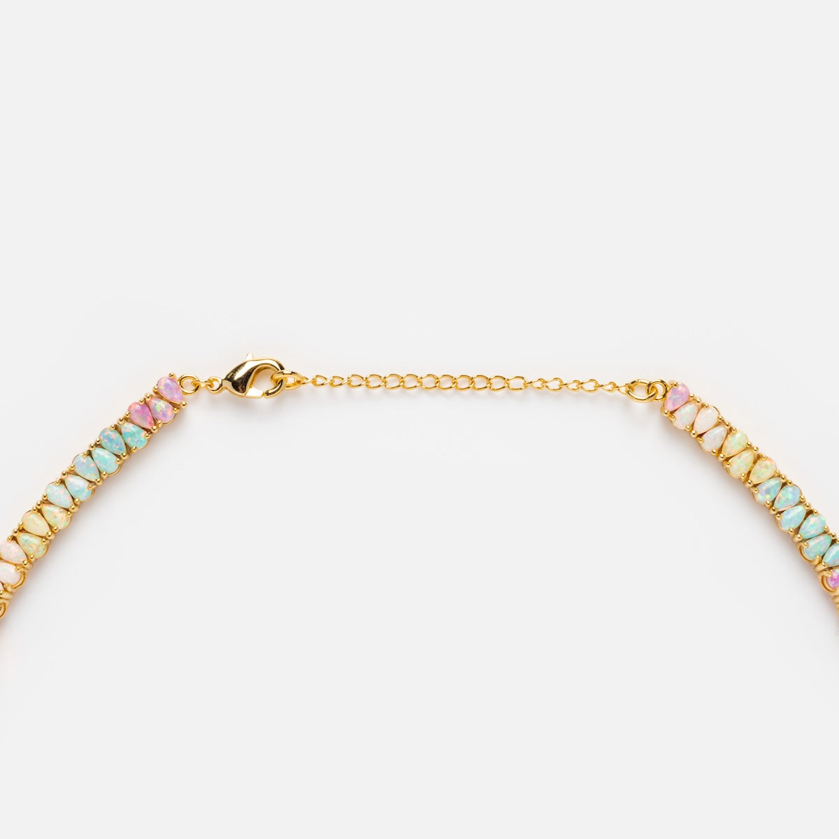 Opal Dancing Dreams Tennis Necklace | Elegant White Opal Jewelry for Women | Perfect for Weddings, Parties & Special Occasions