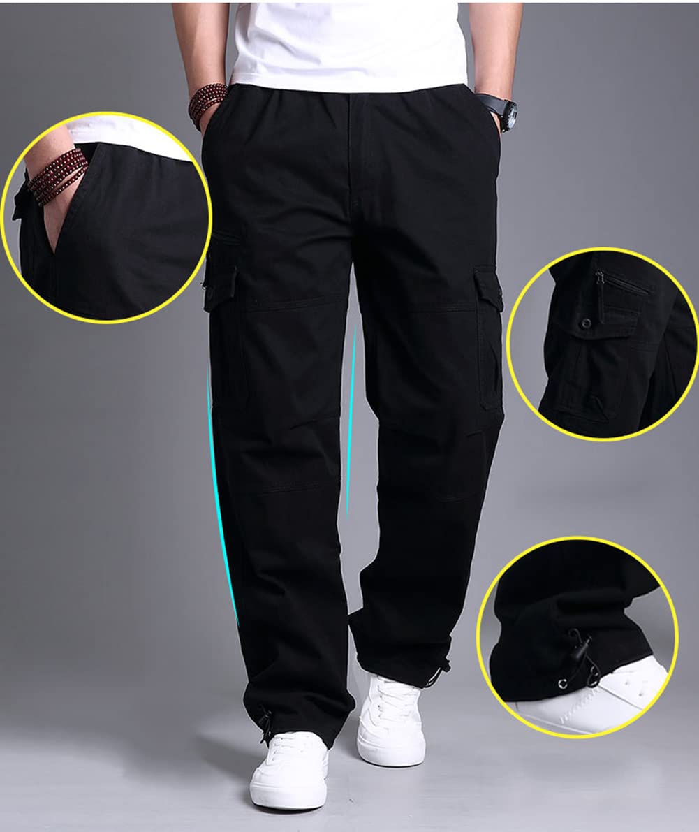 Men's Tactical Combat Pants with Multiple Pockets - Durable Cargo Pants for Outdoor Adventures, Hiking & Military Style