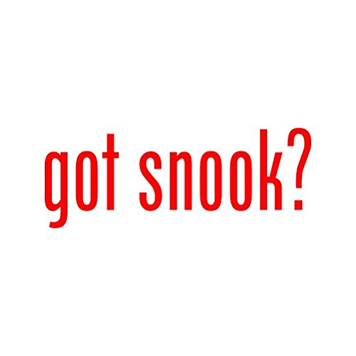 Got Snook? Funny Fishing Sticker Decal - Die Cut Vinyl - Red Color - Perfect for Coolers, Laptops, and Tackle Boxes