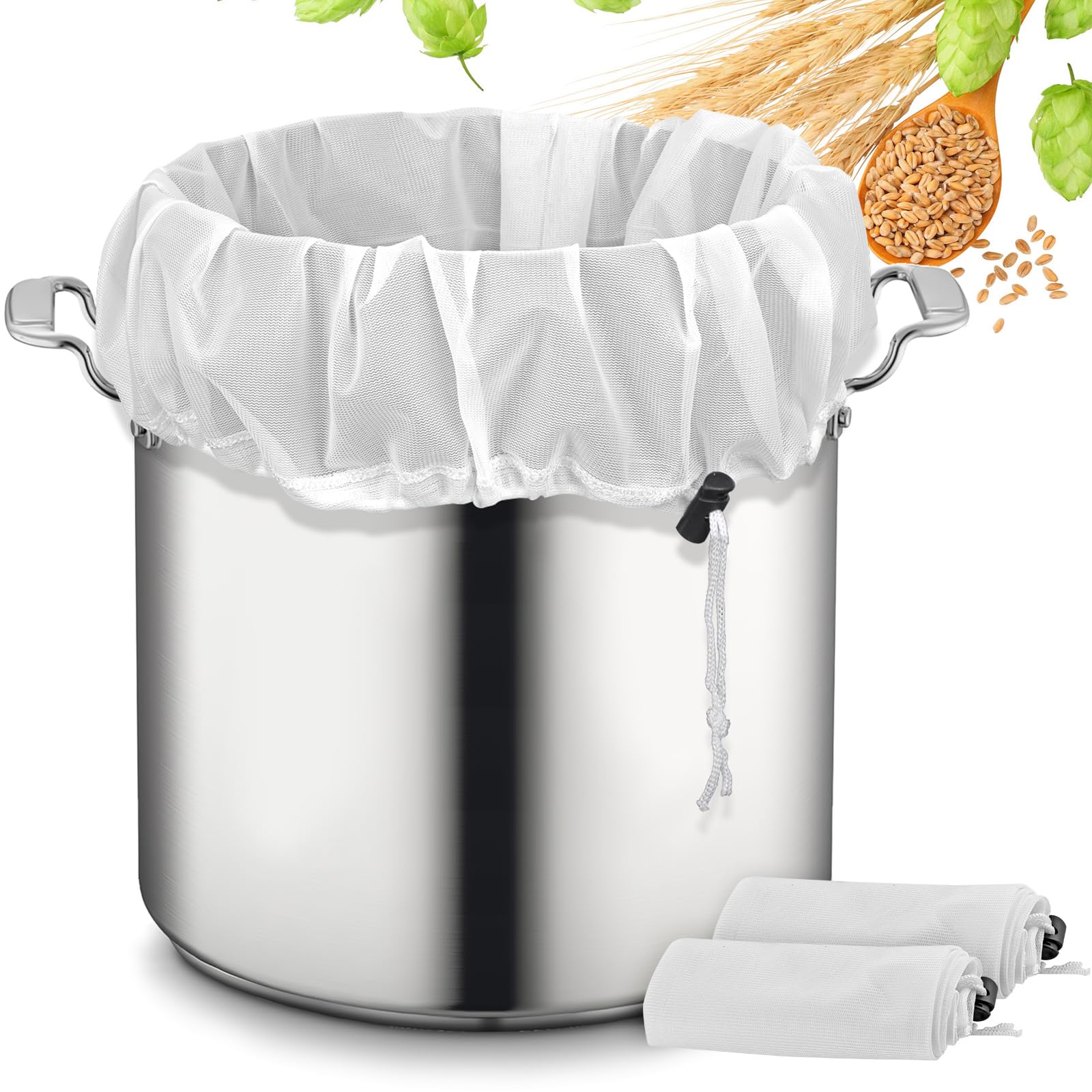 Extra Large Reusable Straining Bags 2 Pack - 26