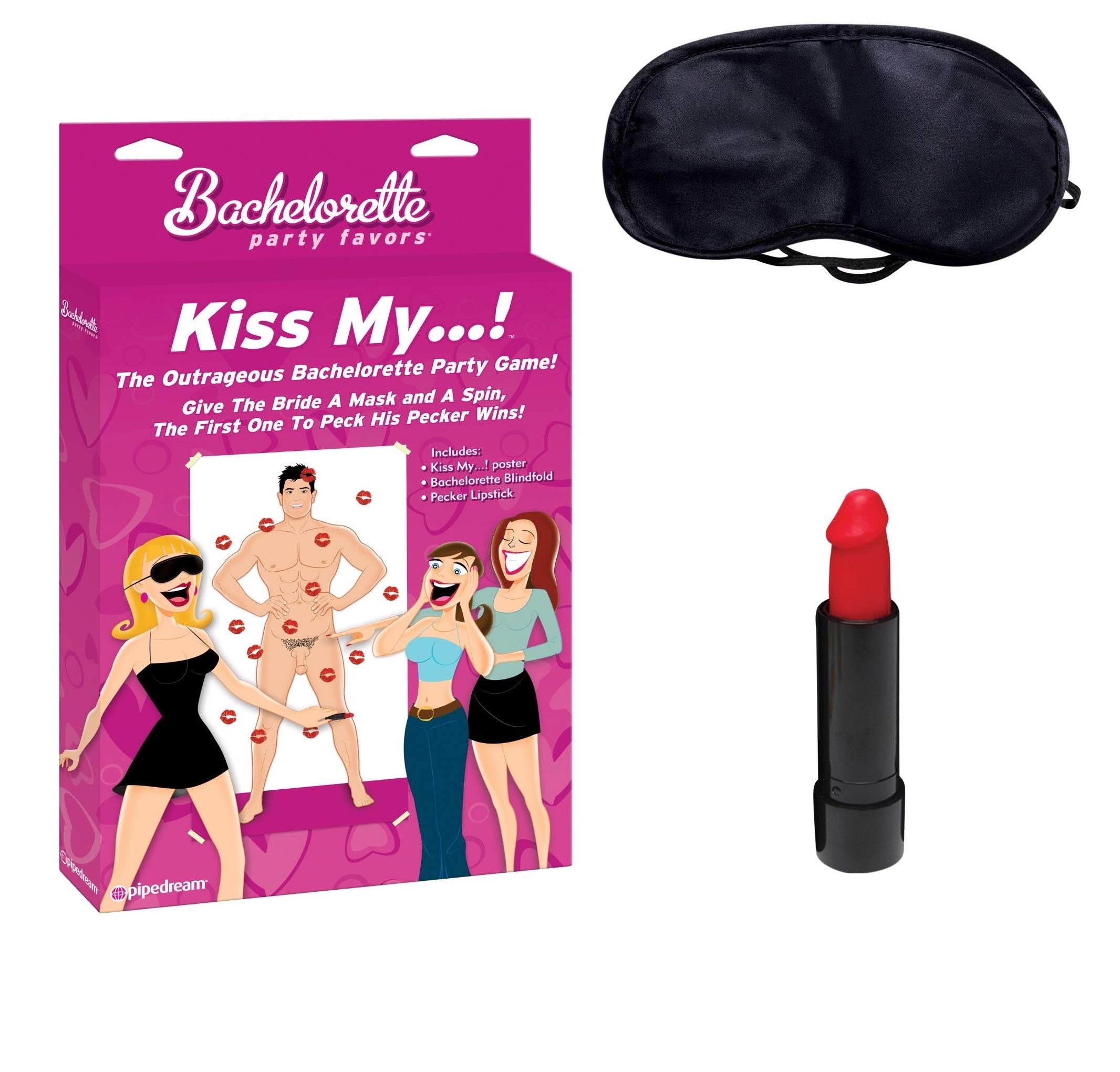 Sexy Party Favors for Adults - Kiss My.! Bachelorette Party Decorations, Adult Game Supplies & Fun Party Favors - Perfect for Bachelorette Parties, Girls Night Out & Adult Themed Events