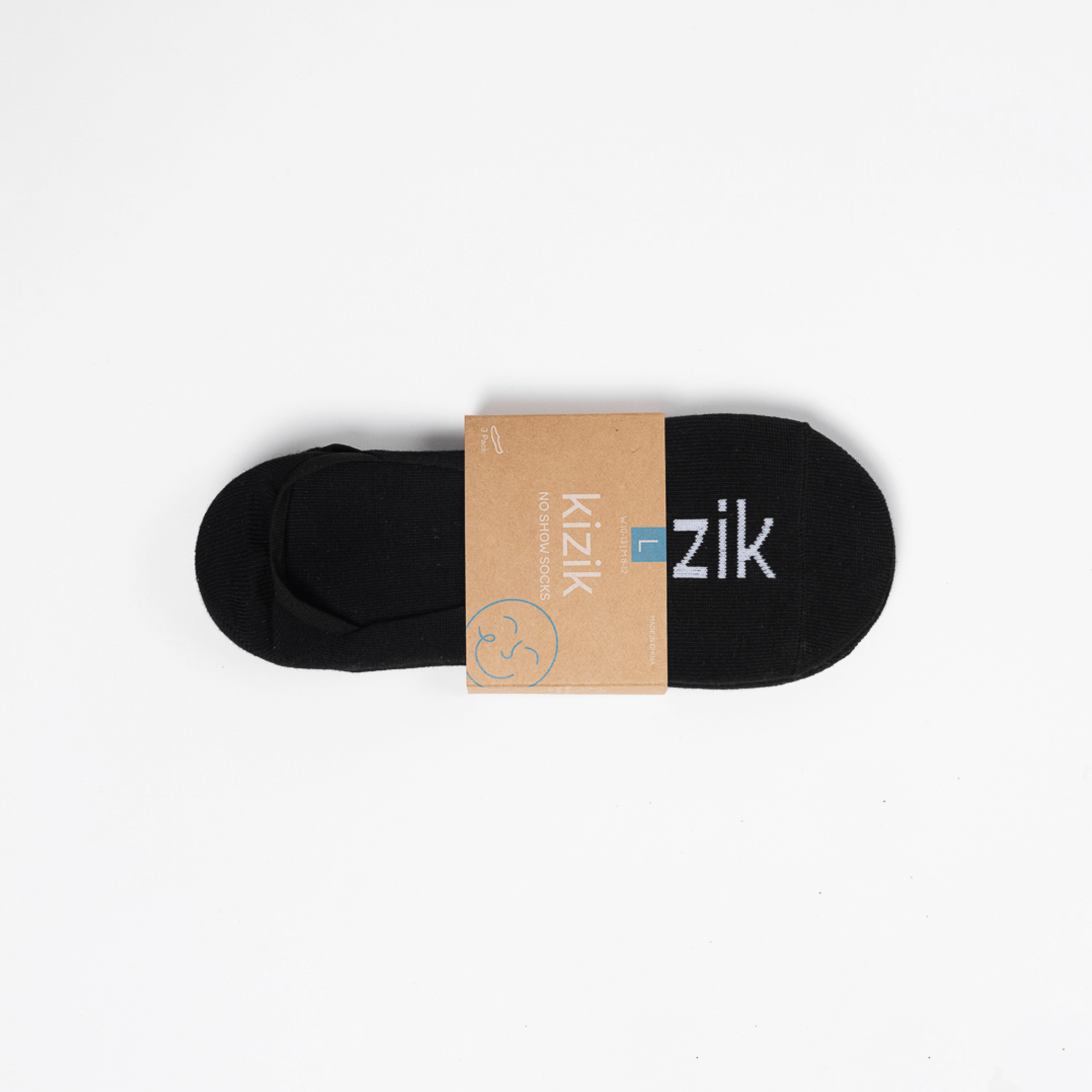 Kizik No Show Socks for Men & Women - Breathable Invisible Liner Socks for Sneakers & Loafers - Black (3-Pack) - Perfect for Running, Walking & Casual Wear