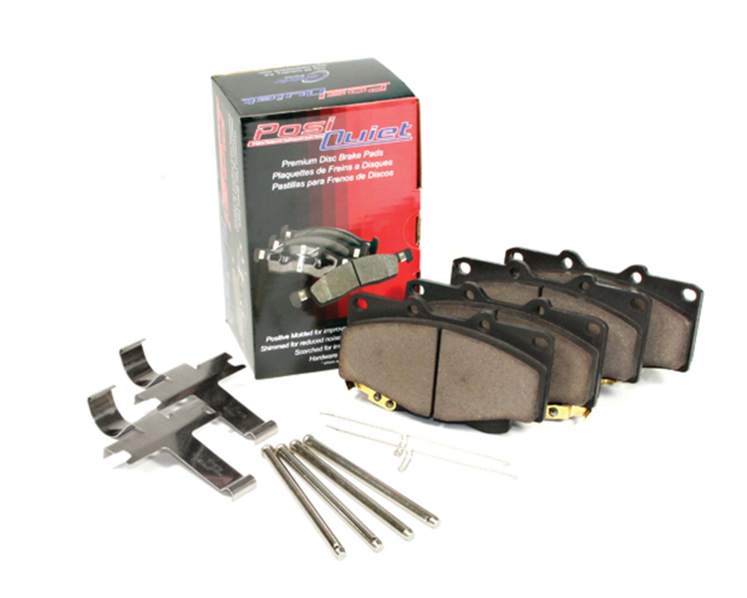 PosiQuiet Ceramic Brake Pads - High-Performance Low-Noise Braking for Cars, Trucks & SUVs | Smooth Stopping Power for Daily Commute & City Driving