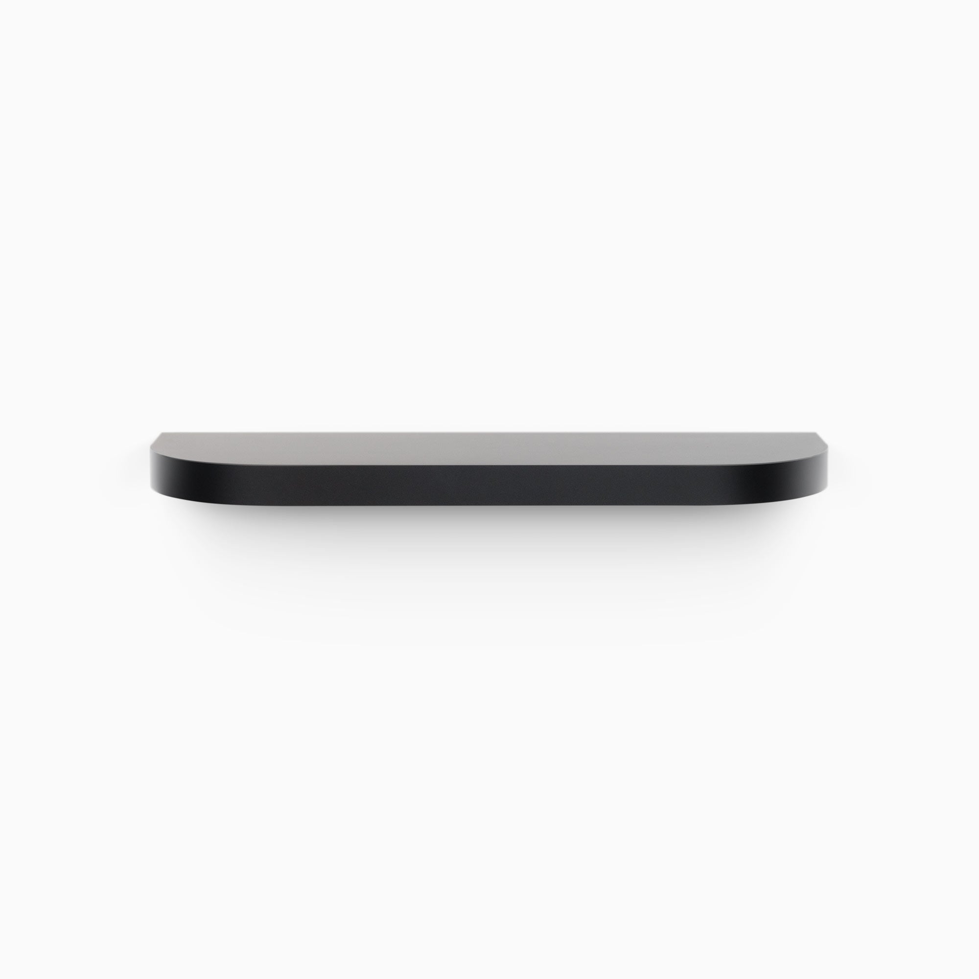 Aksel RADius Black Floating Shelf - Modern Wall Mounted Storage for Living Room, Bathroom & Kitchen | Stylish Display Shelf for Home Decor, Books & Plants