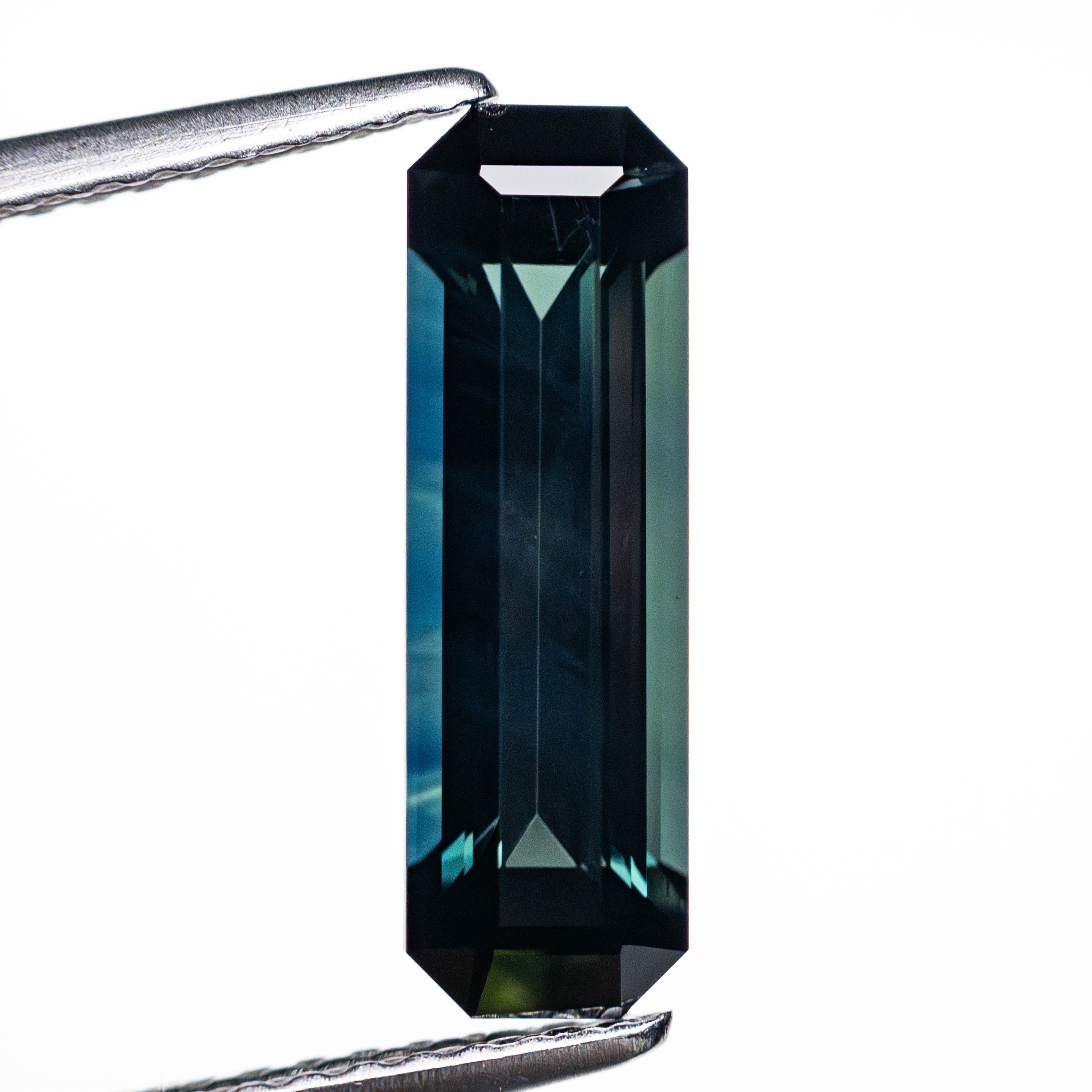 2.39ct Natural Blue Sapphire Gemstone - 13.97x4.37x3.70mm Step Cut Rectangle with Cut Corners - Loose Stone for Jewelry Making, Engagement Rings & Fine Collections