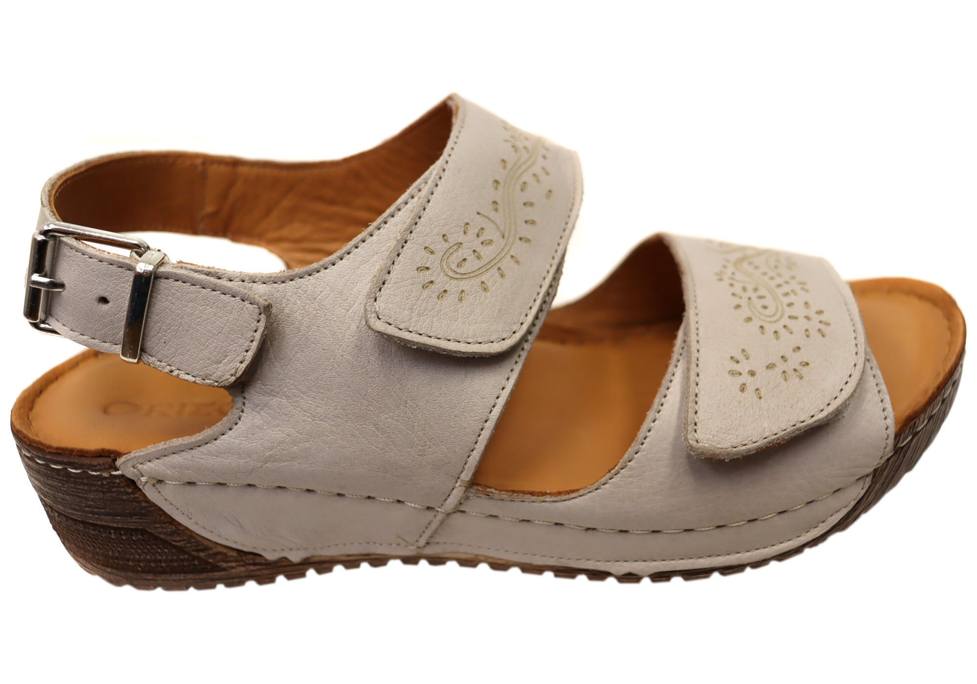 Orizonte Myorka Women's Comfortable Leather Sandals - European Style Summer Walking Shoes for Beach, Vacation & Casual Outings