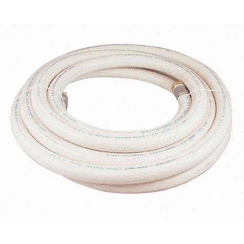 11540 Heavy Duty Commercial Hot Water Hose - 25ft White for Dishwashing, Car Washing & Industrial Use