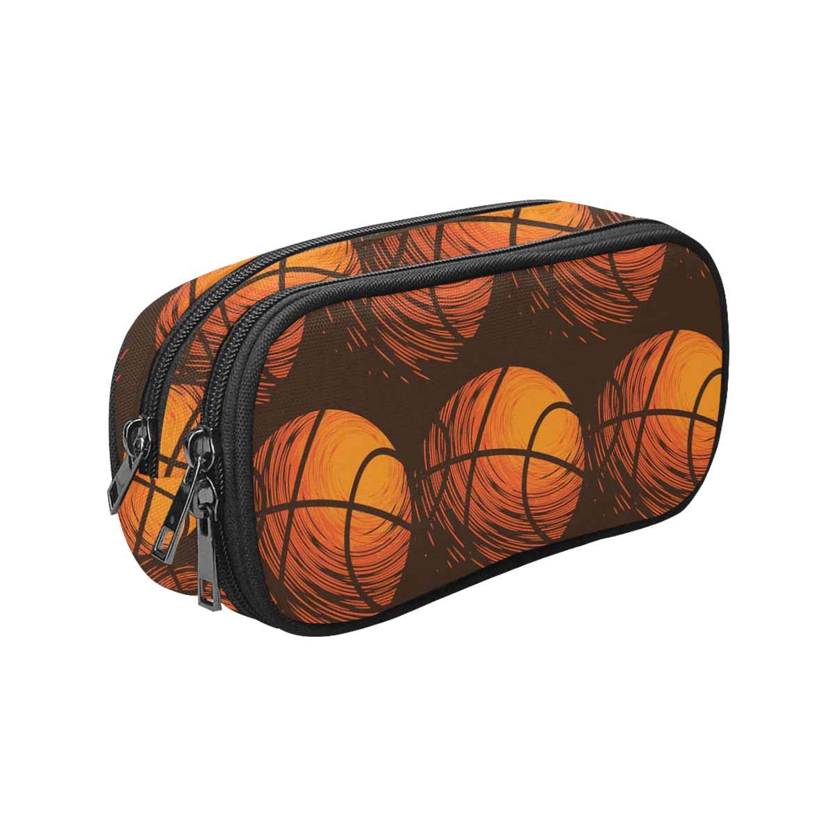 InterestPrint Basketball Design Pen Pouch - Durable School & Office Supplies for Students, Teachers & Professionals | Perfect for Organizing Pens, Pencils & Art Tools