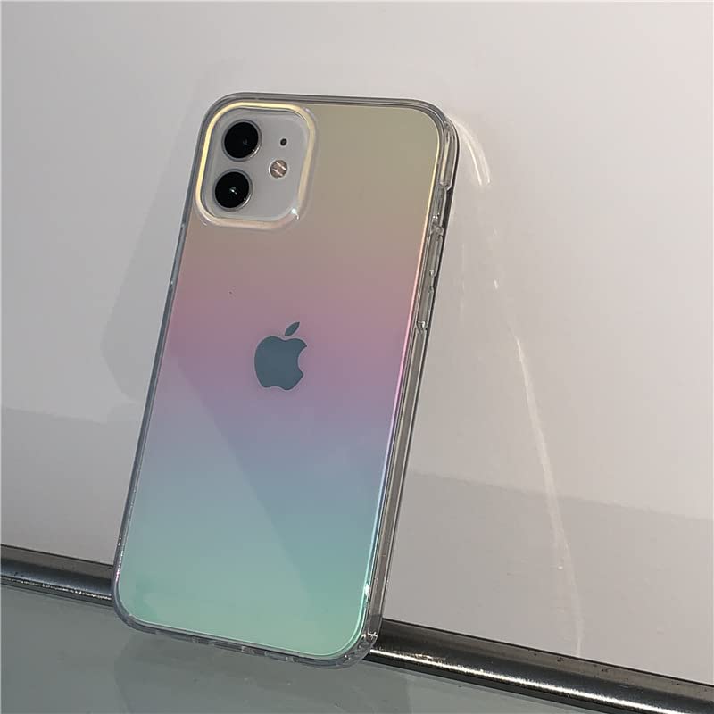 Rainbow Iridescent Luxury iPhone 11 Pro Max Case 6.5 inch - Shiny Bling Hard PC Back & Soft TPU Cover for Women - Perfect for Parties, Daily Use & Fashion Accessories