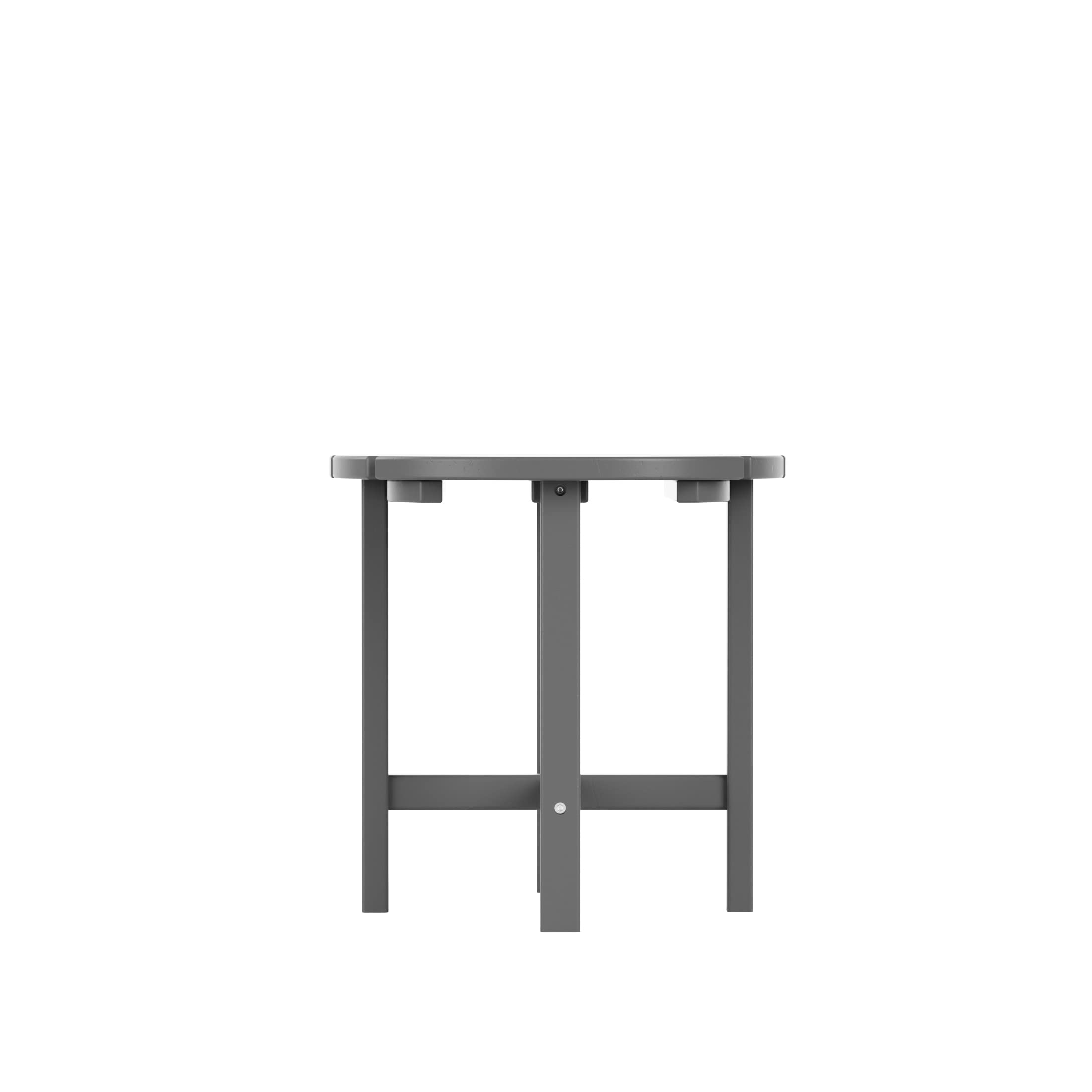 **WO HDPE Outdoor Rocking Chair Set - 3-Piece Traditional Patio Furniture for Garden, Porch & Backyard (Grey) - Relaxing Rocking Chairs for Comfortable Lounging**
