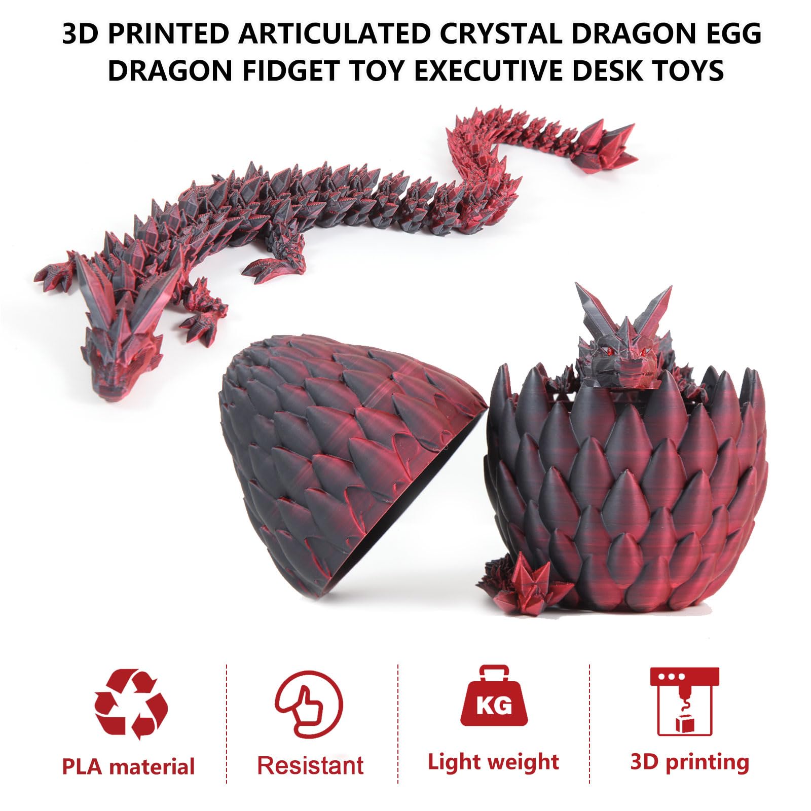 3D Printed Dragon Egg Toy - 12