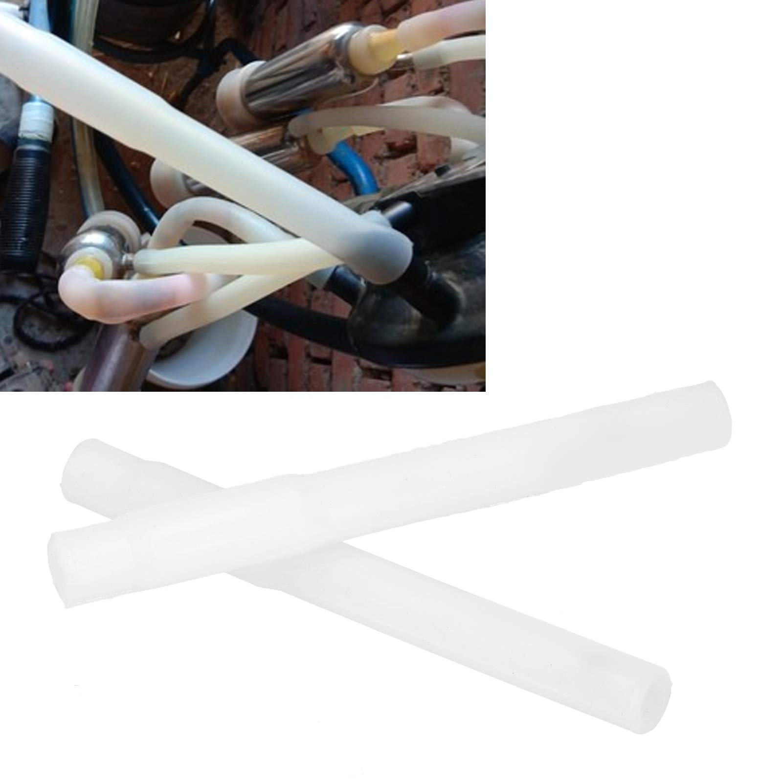 2PCS Milking Machine Silicone Short Tube Replacement - Durable Accessories for Dairy Farm Equipment | Perfect for Cow & Goat Milking Machines