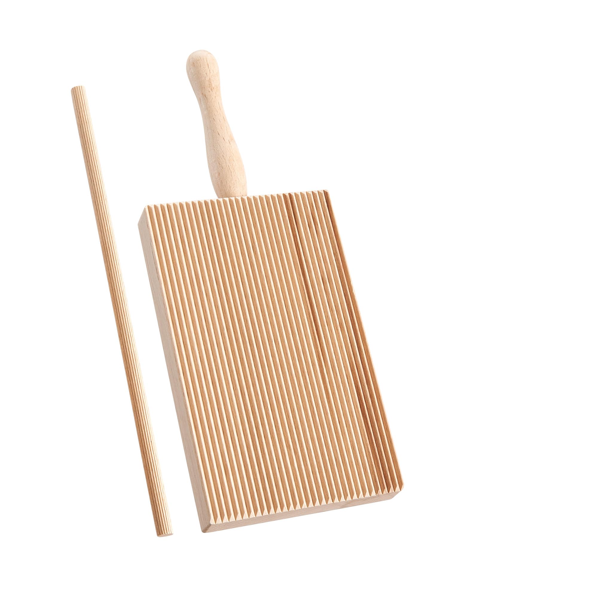 Fante's 14816 Cousin Allora's Garganelli Pasta Maker - Beech Wood Handmade Pasta Tool for Italian Cuisine | Perfect for Home Chefs & Pasta Lovers | Great Gift for Cooking Enthusiasts