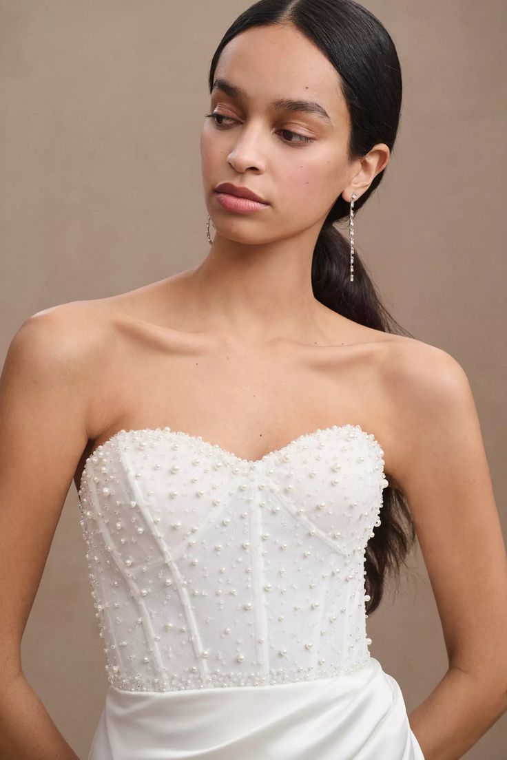 Watters Tilly Gown - Elegant A-Line Wedding Dress with Lace Details | Perfect for Bridal, Formal Events & Special Occasions