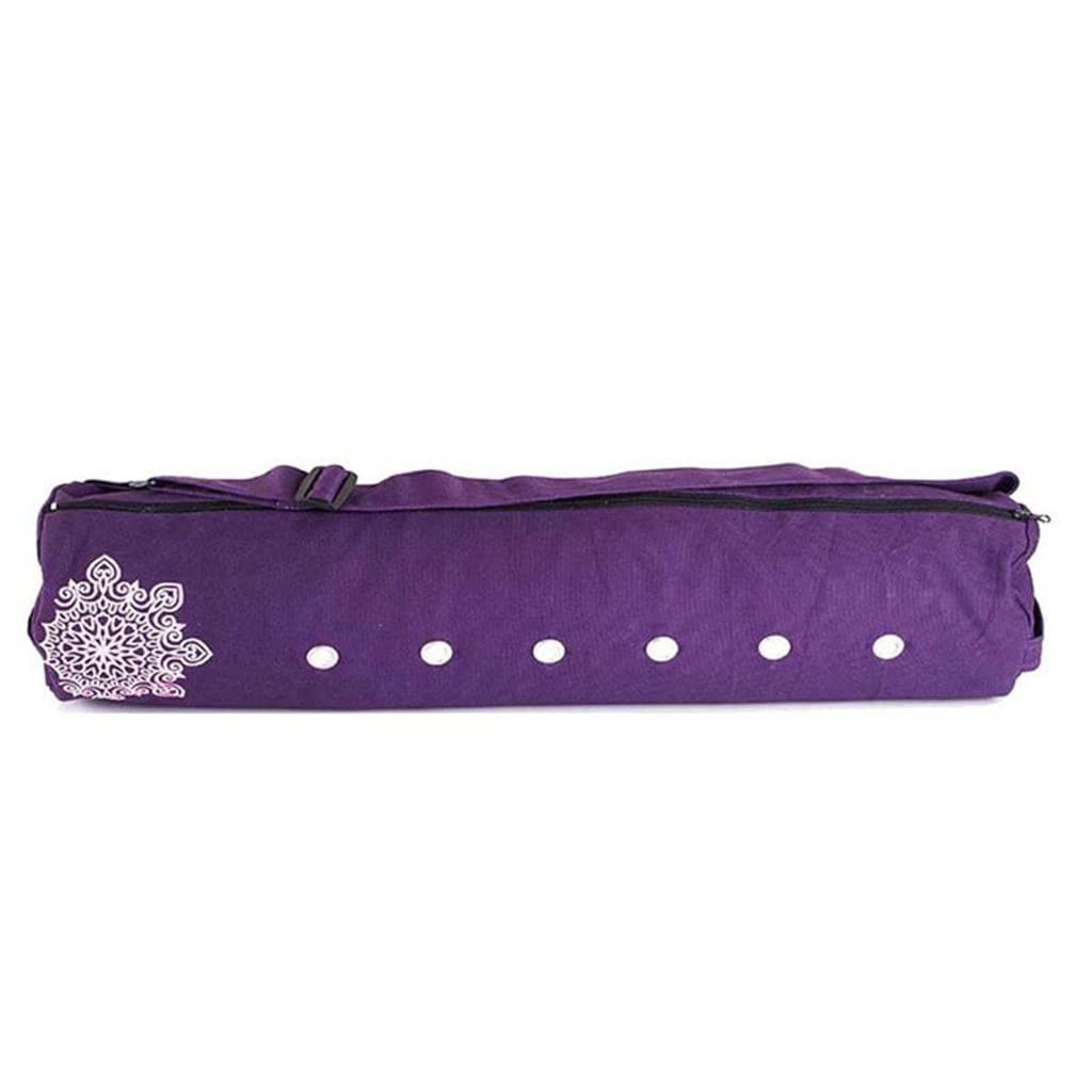 EYHLKM Breathable Canvas Yoga Mat Storage Bag - 70x18cm Gym Fitness Carry Case for Pilates Mats, Sports Equipment (Color A) - Perfect for Yoga Studios, Home Workouts & Travel