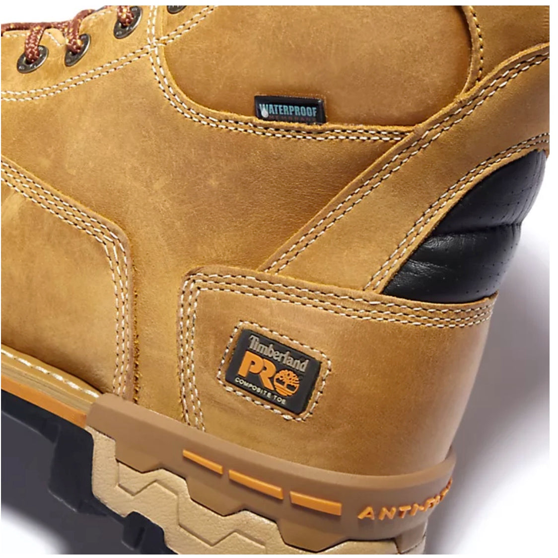 Timberland PRO Boondock Men's 8 Inch Waterproof Work Boots with Composite Safety Toe - TB0A21B7231 - Durable Construction for Outdoor Work, Hiking & Industrial Safety