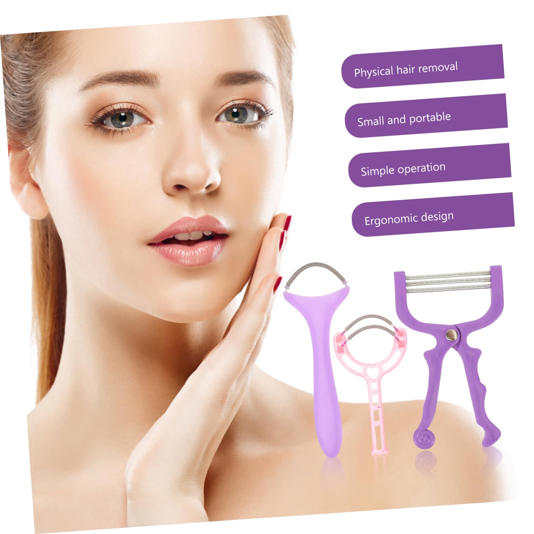 Spring Facial Hair Remover for Women - Upper Lip, Chin & Cheeks Threading Kit | Painless Hair Removal Tool for Smooth Skin | Perfect for Home Use & Travel