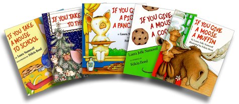 If You Take a Mouse 5-Book Collection - Classic Children's Storybook Set (Mouse to Movies, Mouse to School, Moose a Muffin, Mouse a Cookie, Pig a Pancake) - Perfect for Bedtime Reading & Early Childhood Education