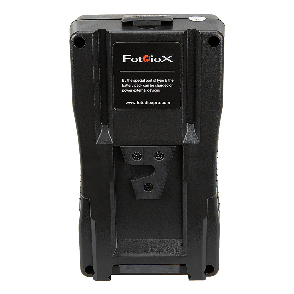 Fotodiox Dual Position 14.8V V Mount Battery Charger Kit with 2 Li-Ion Batteries - Power Supply Stand with XLR DC Output for Fotodiox Pro, FlapJack & Factor Series LED Lights - Perfect for Studio Lighting & On-Location Video Production