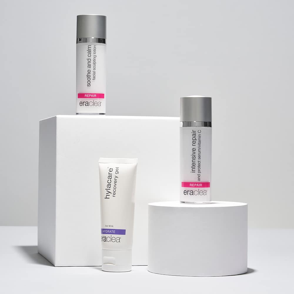 Eraclea Anti-Puffiness Facial Lotion with Niacinamide, Arnica & Hyaluronic Acid - Soothing Firming Face Cream for Lymphatic Drainage & Skin Calming (1 fl oz) - Perfect for Morning Skincare Routine & Post-Treatment Recovery