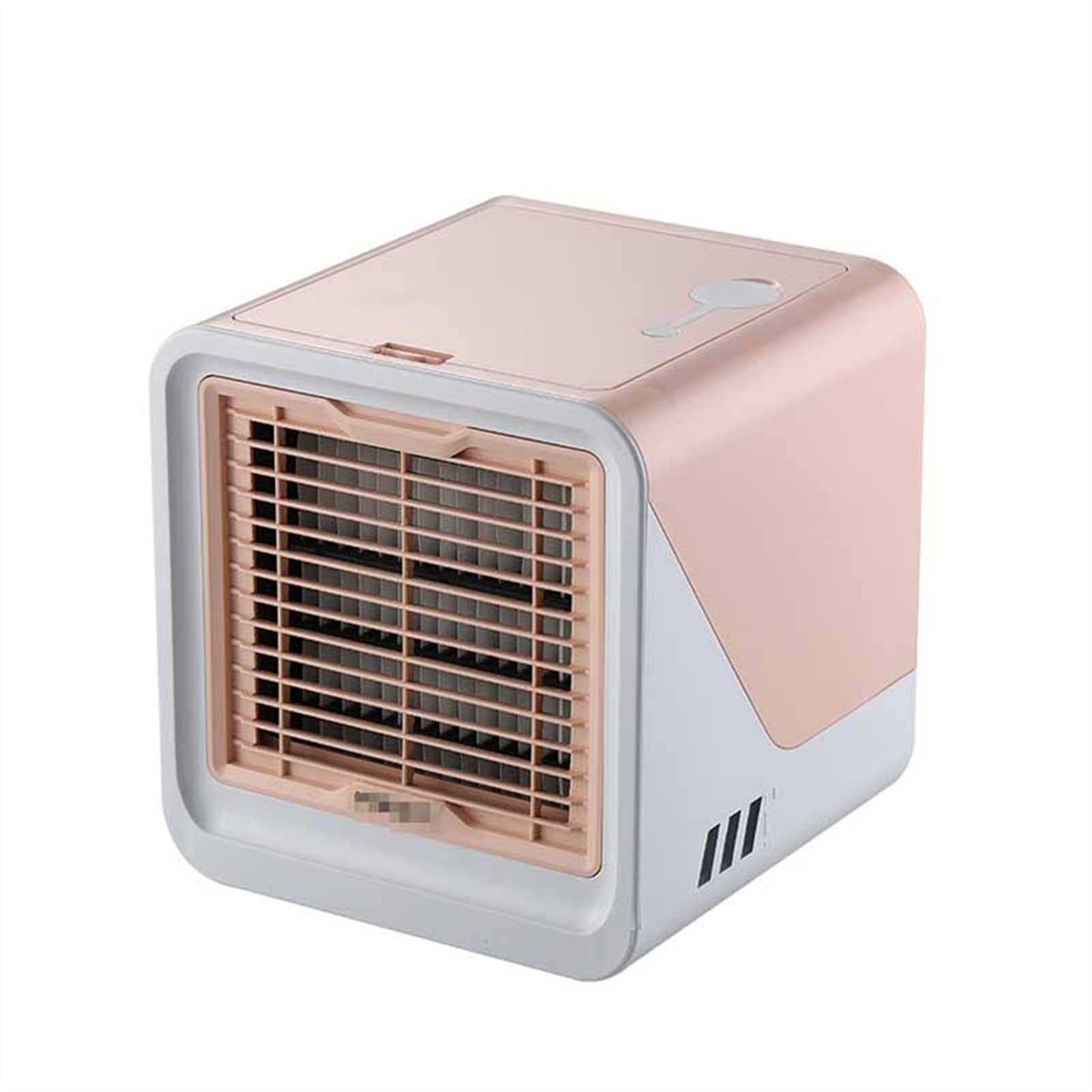 Portable Evaporative Air Cooler - USB Personal Cooling Fan for Room, Office & Desk - Quiet Mute Mini Air Conditioner - Ideal for Home, Bedroom, Workstation & Small Spaces (Pink)
